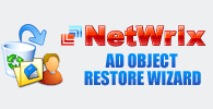 NetWrix AD Object Restore Wizard Screenshot